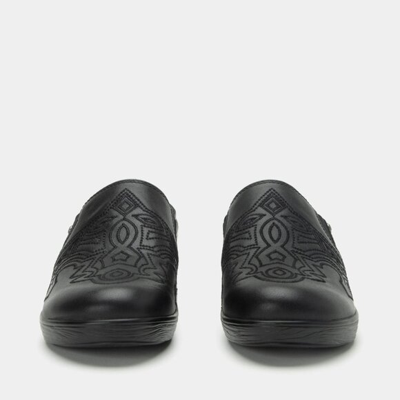 NEW ALEGRIA Leather Sereniti Comfort Clogs in black for women 725 4m2 - Picture 6 of 8